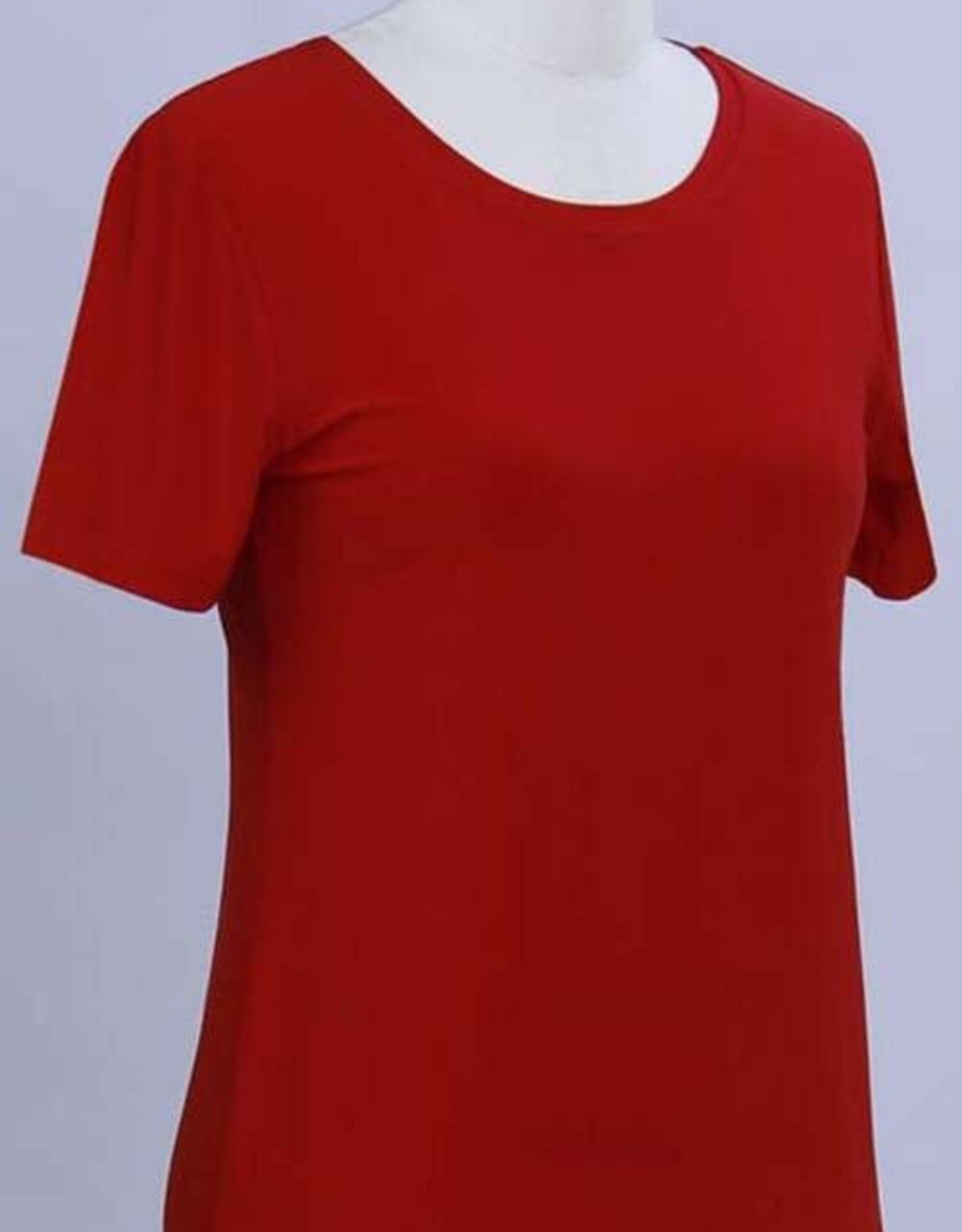 - Red Short Sleeve Top w/Roundneck