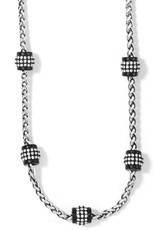 Brighton Meridian Petite Short Necklace Black/Silver