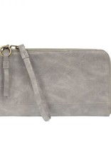 Metallic Silver Convertible Wristlet & Wallet