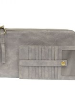 Metallic Silver Convertible Wristlet & Wallet