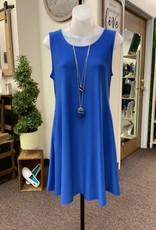 - Royal Blue Sleeveless Dress w/Pockets