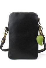 Chala Handbags Black Dragonfly Cellphone Convertible Crossbody Bag