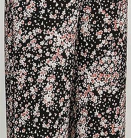 - Black w/Pink Floral Print Felicity Soft Crop Pant