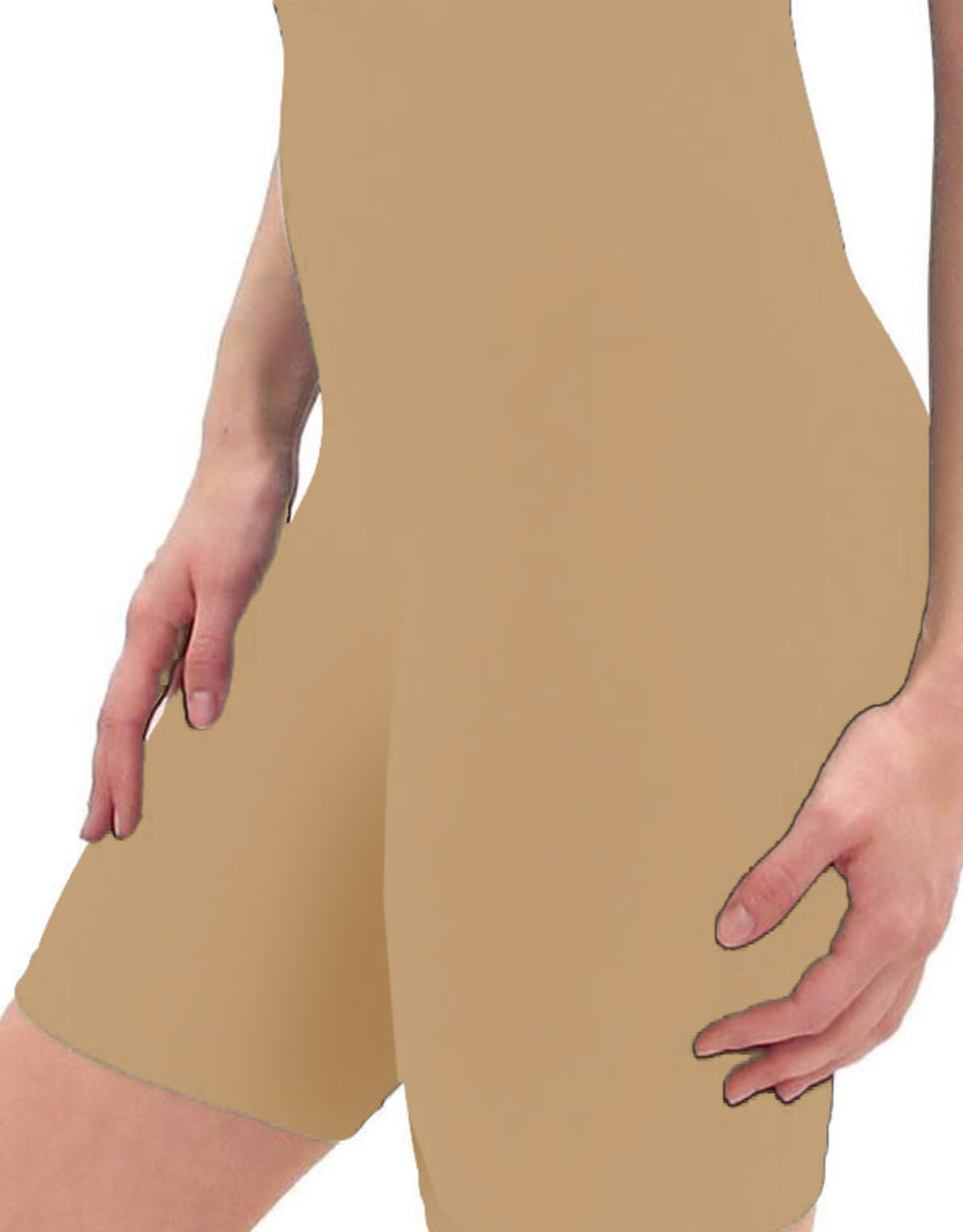 - Tan REGULAR FIT High Wasited Shorts