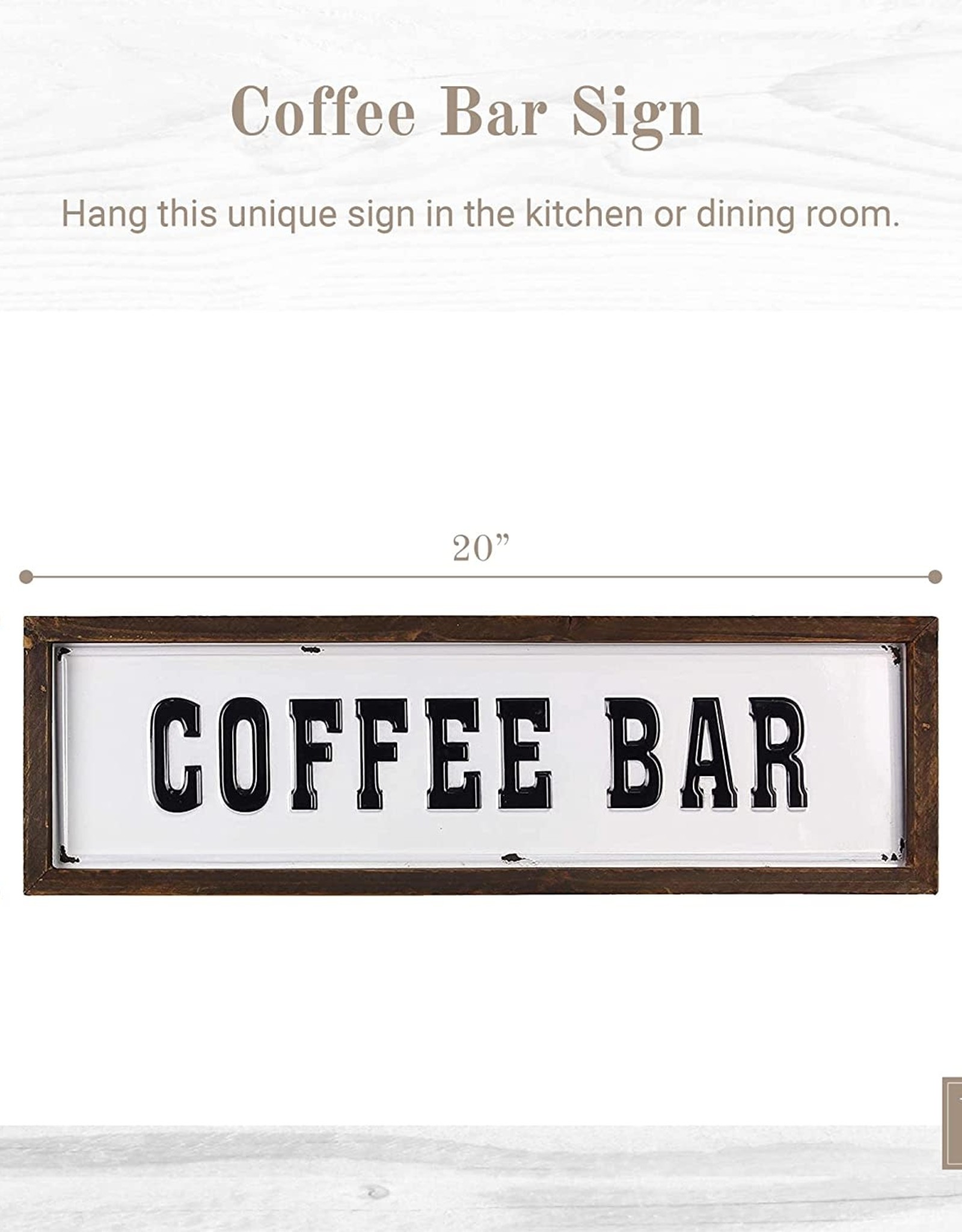 - Coffee Bar Enamel Sign