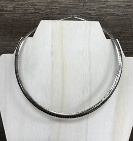 - Silver Omega Short Necklace