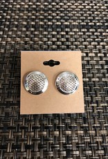 - Silver Circle Post Earring