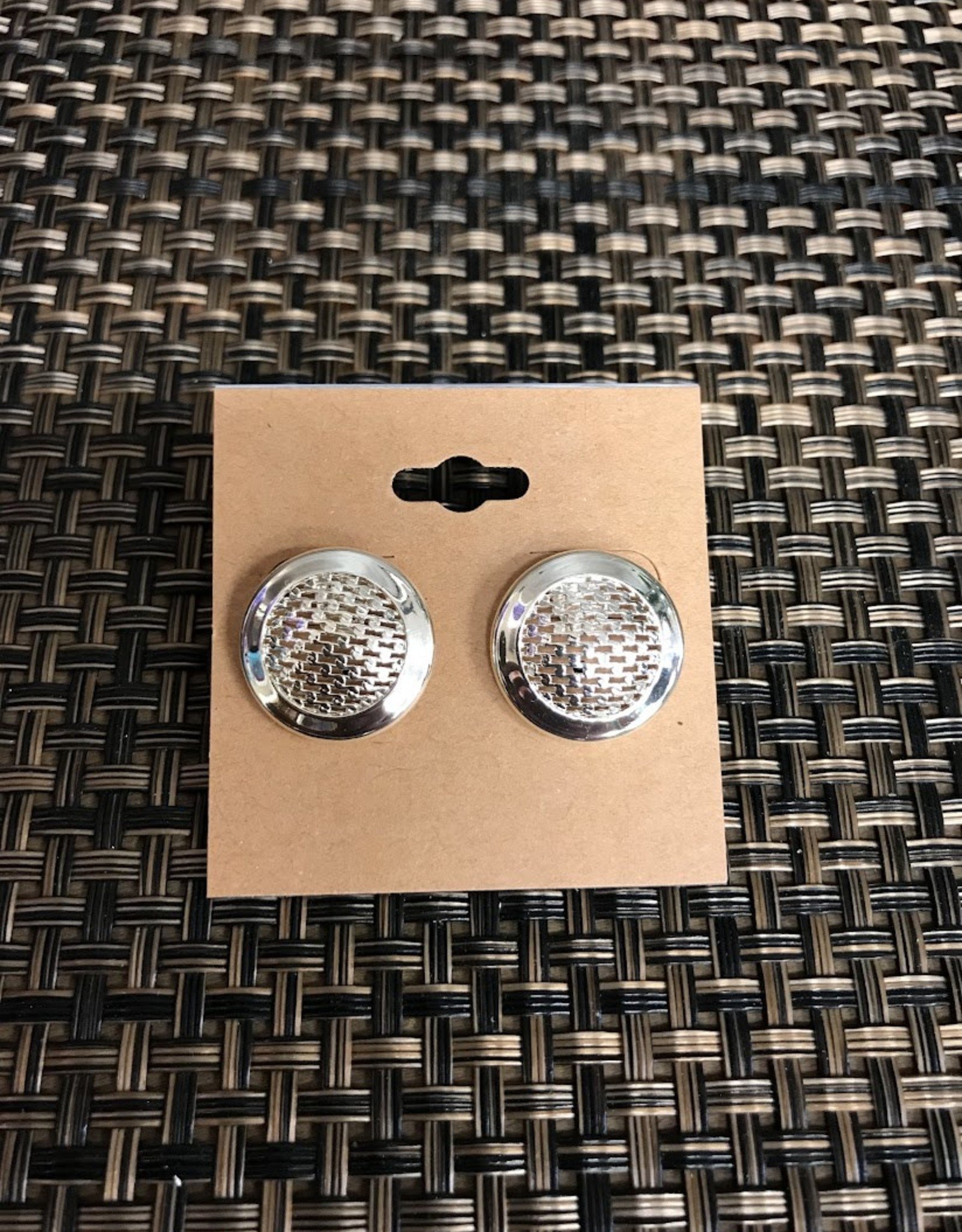 - Silver Circle Post Earring