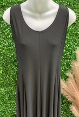 - Black Sleeveless A-Line Dress
