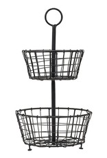 Tiered Metal Basket Decor