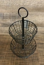 Tiered Metal Basket Decor