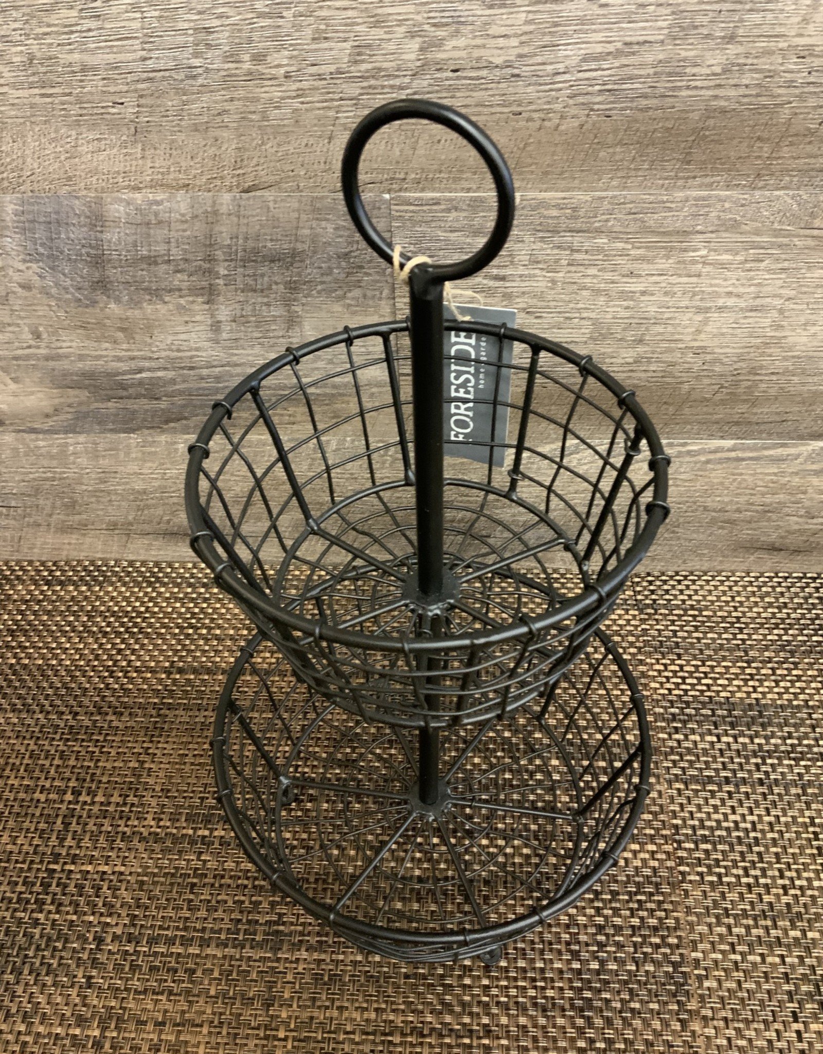 Tiered Metal Basket Decor