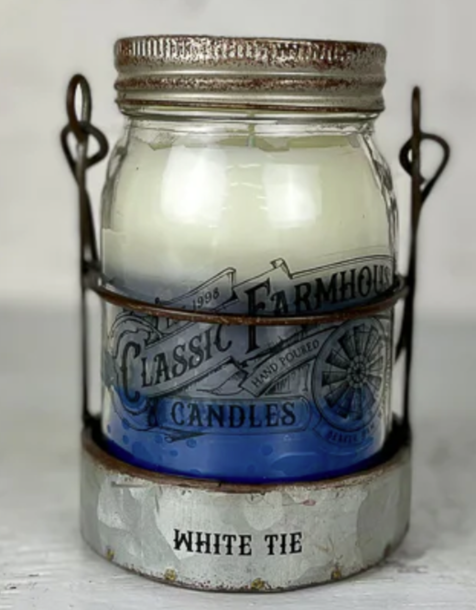 White Tie 3 Layer Candle