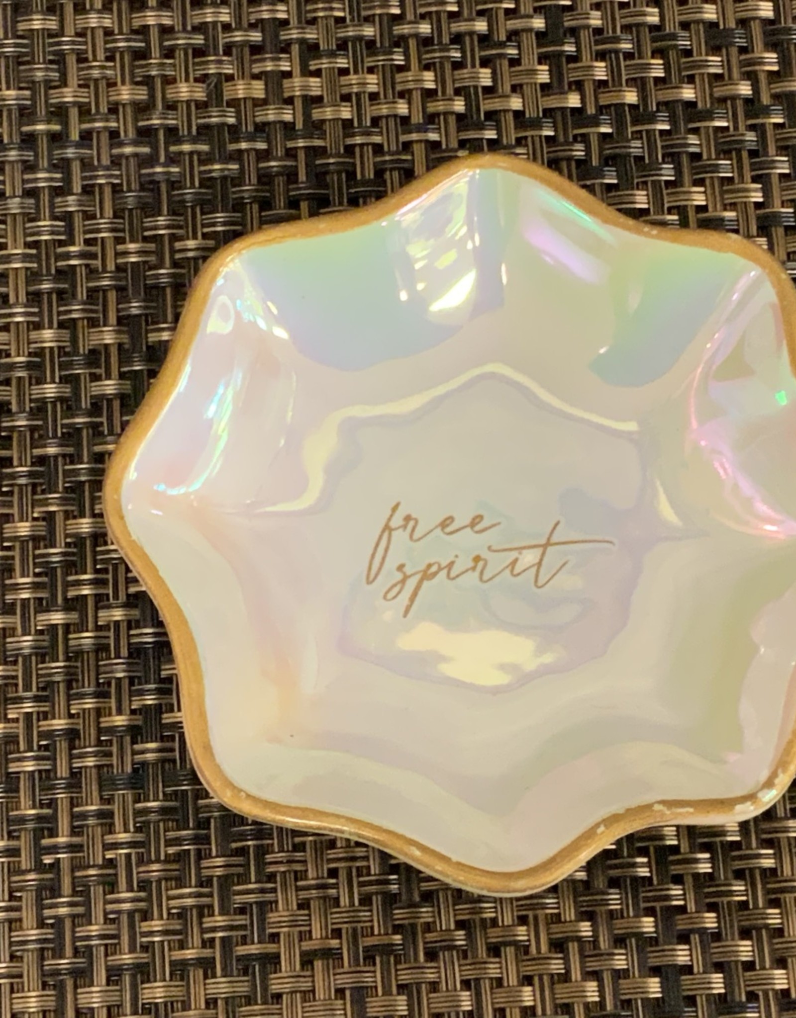 Iridescent "Free Spirit" Small Trinket Tray