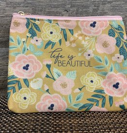 Life Is Beautiful Cosmetic Bag