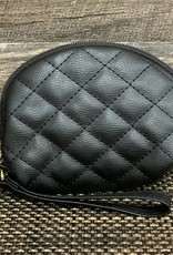 Black Quilted Pouch