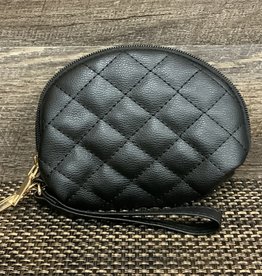 Black Quilted Pouch