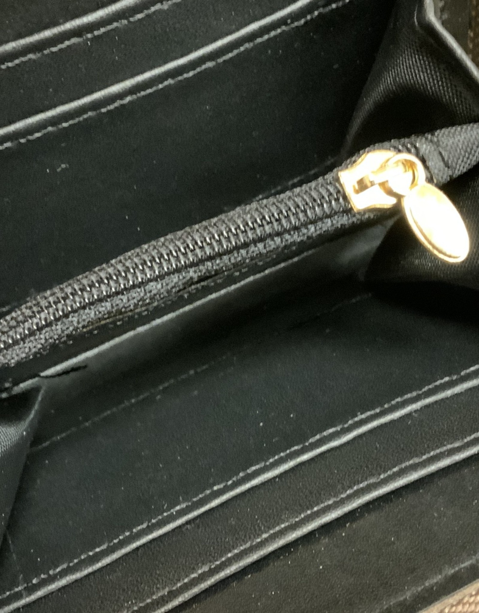 Khaki Zip Around Wallet Wristlet