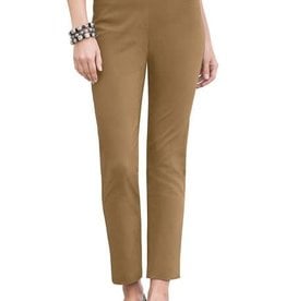 - Khaki Pull-On Ankle Pant w/Front & Back Pockets