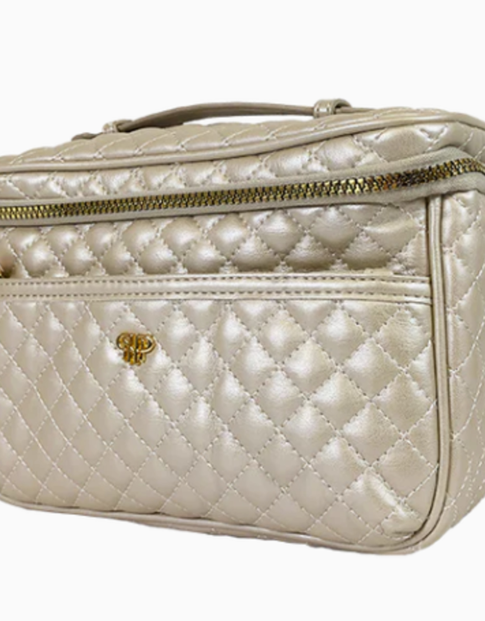 - Pearl Quilted Classic Train Case