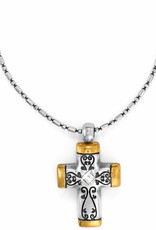 Brighton Silver/Gold Venezia Petite Cross Necklace