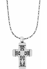Brighton Silver/Gold Venezia Petite Cross Necklace