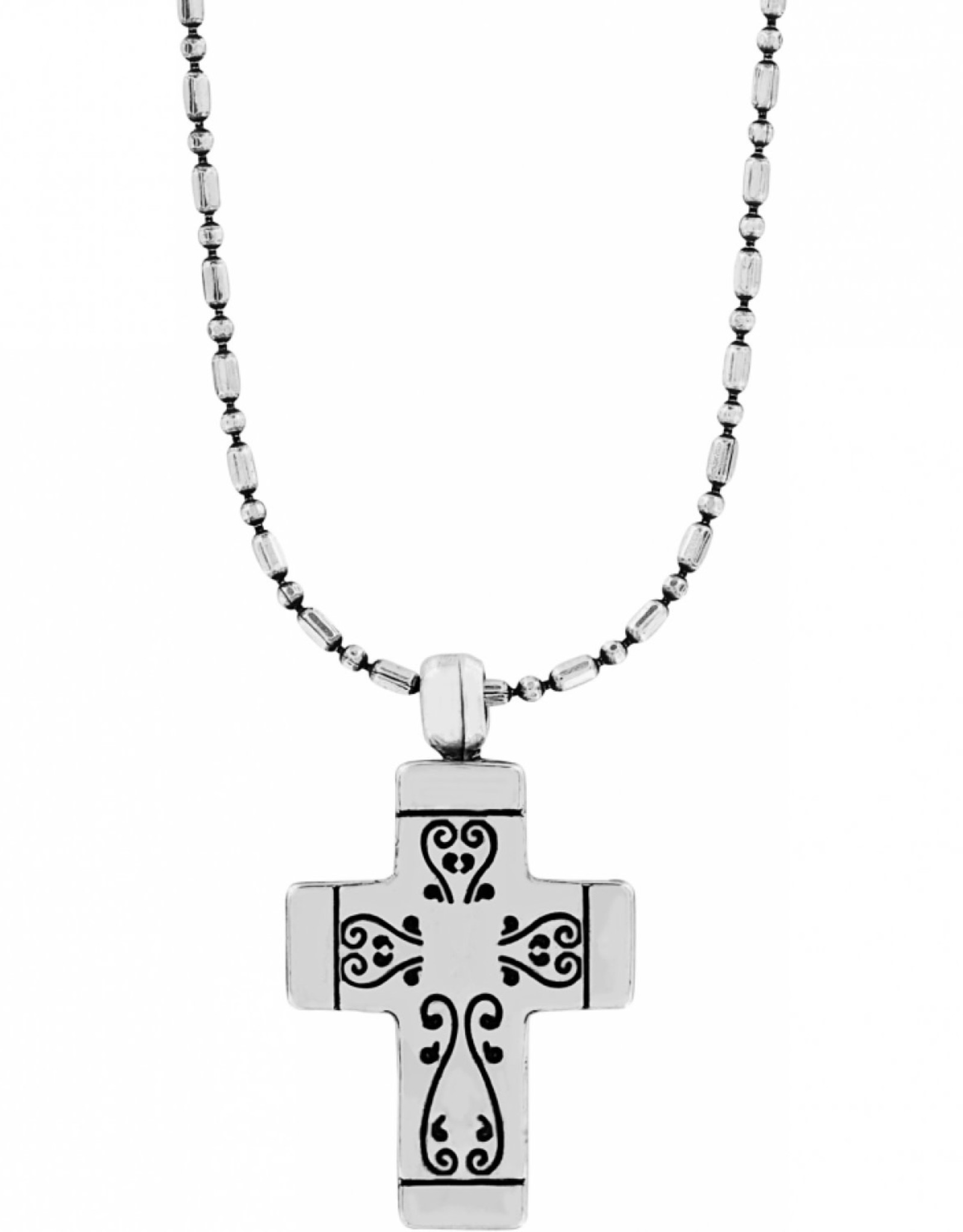 Brighton Silver/Gold Venezia Petite Cross Necklace