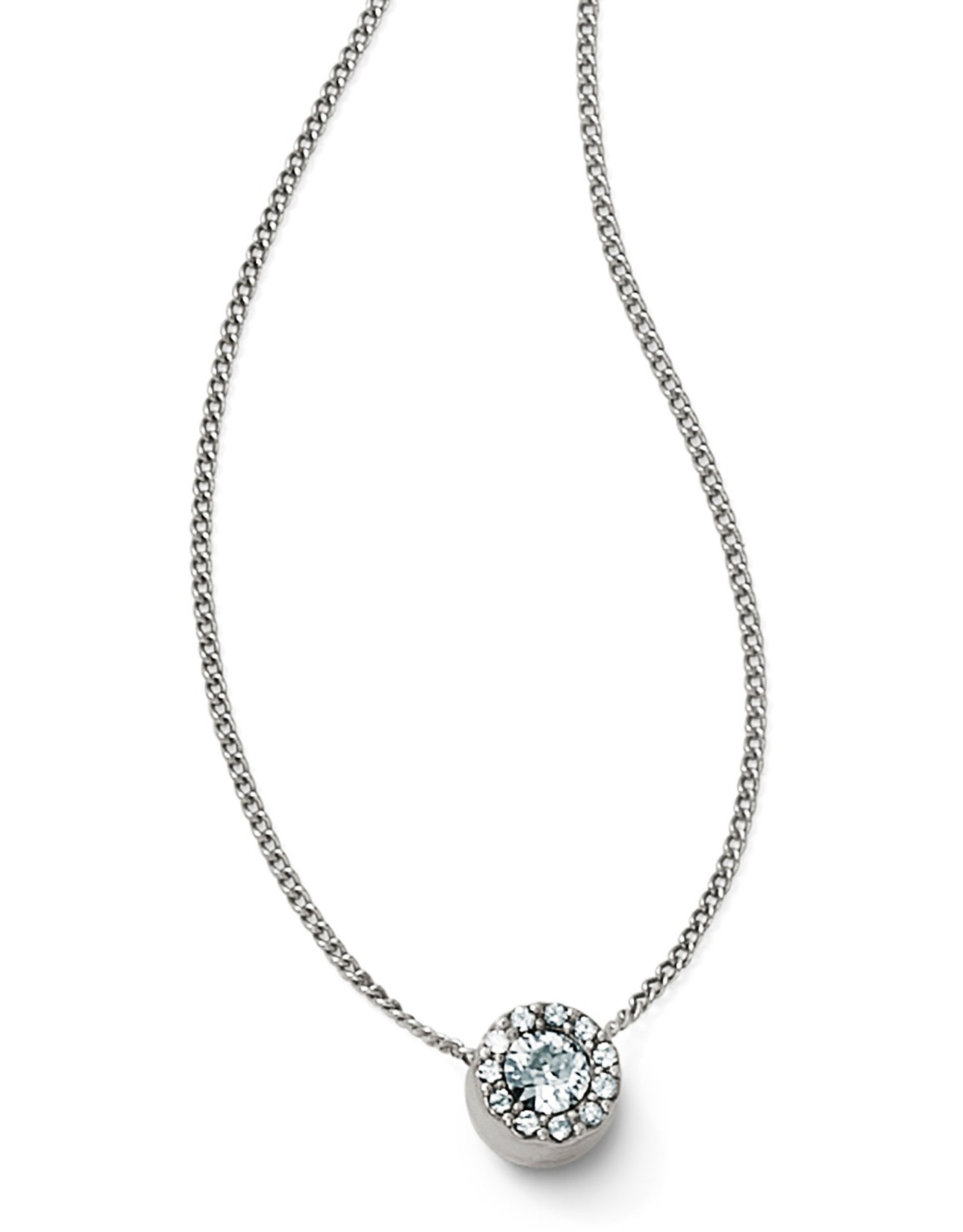 Brighton Brighton JM0071 Silver Illumina Solitaire Necklace