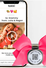 Pink Bow REUSABLE QR Photo/Video Card
