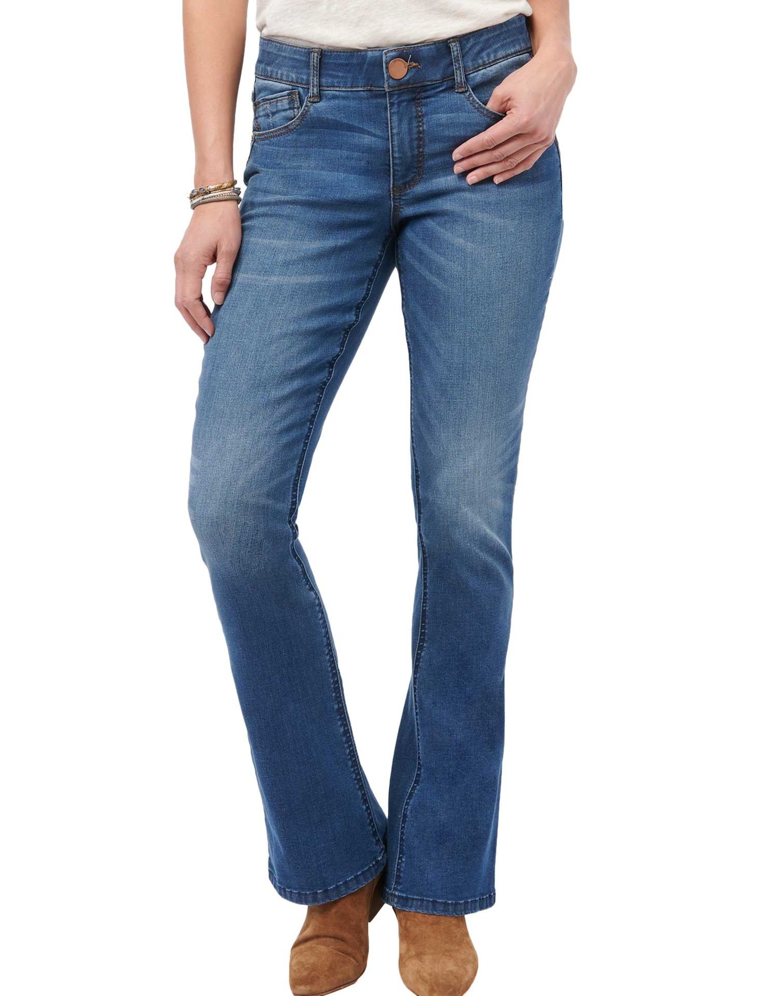 Medium Wash Boot Cut Jean Evelie Blu Boutique 1050