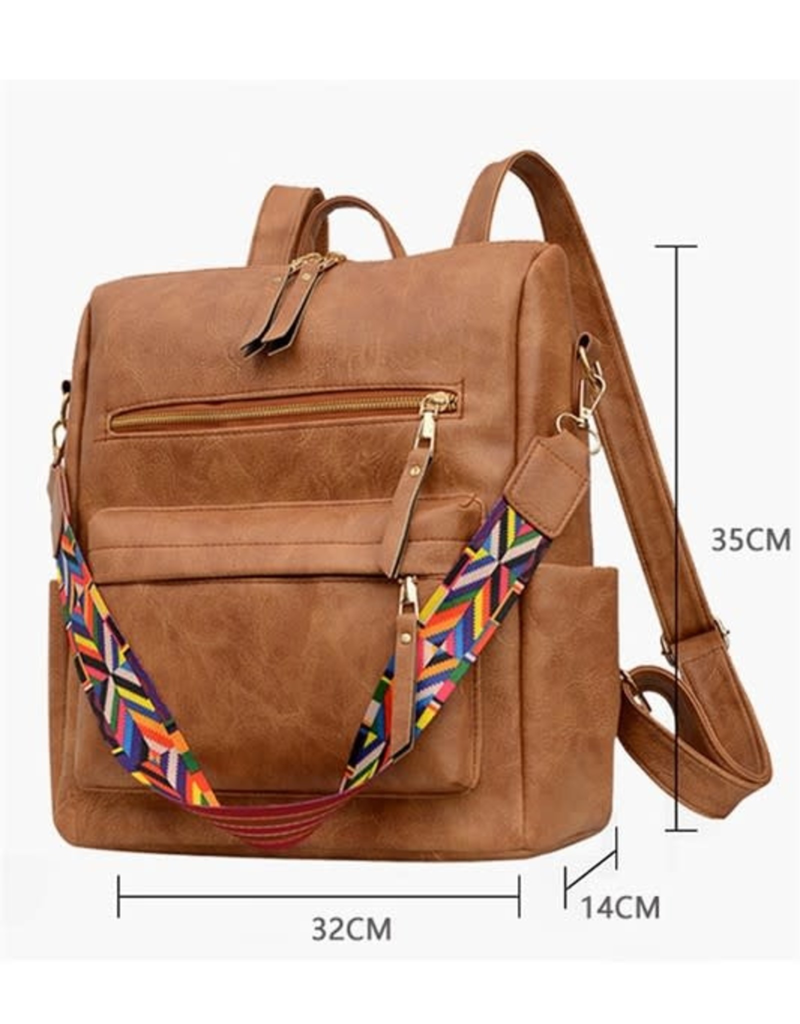 Black Casual Versatile Backpack Bag