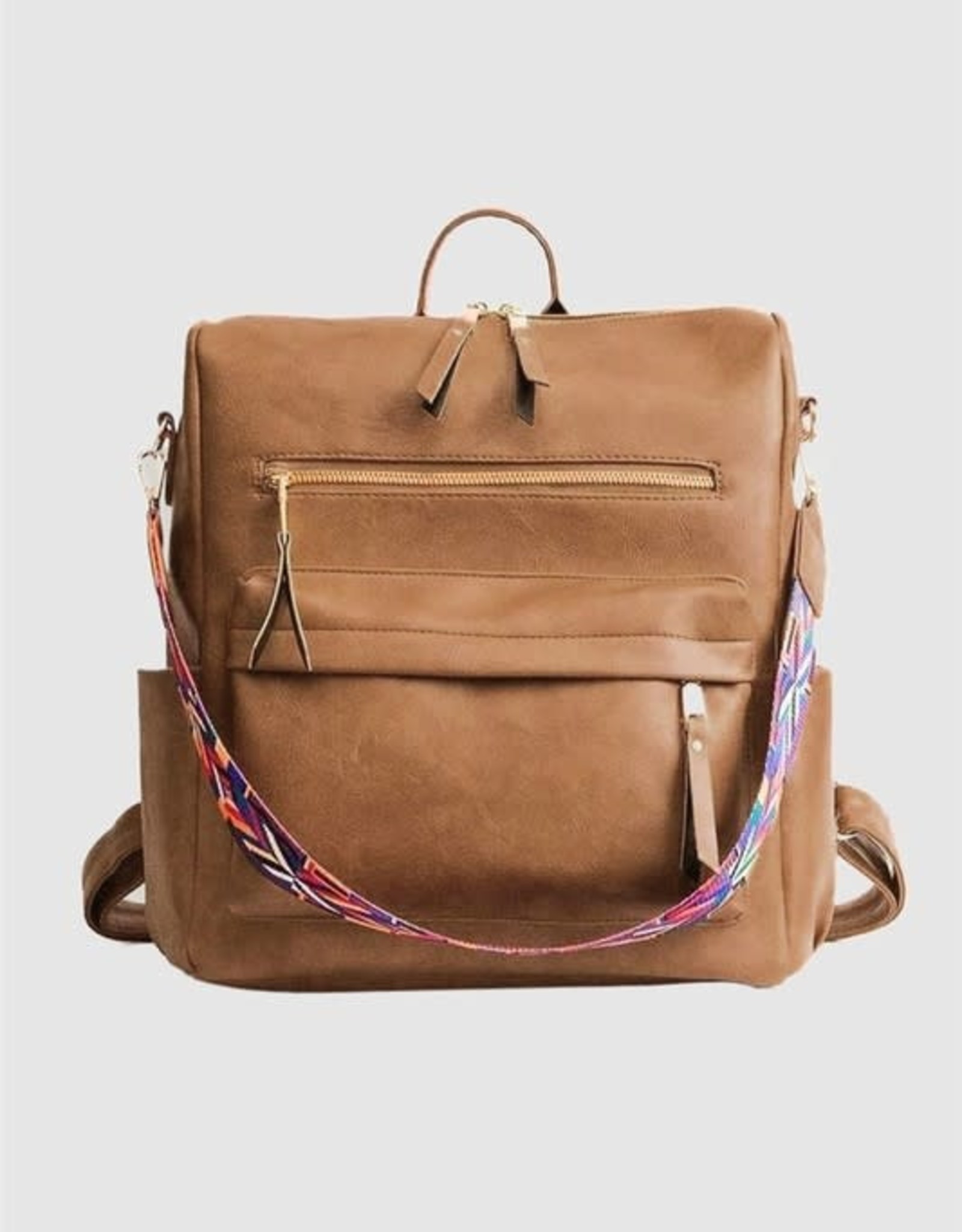 Brown Casual Versatile Backpack Bag
