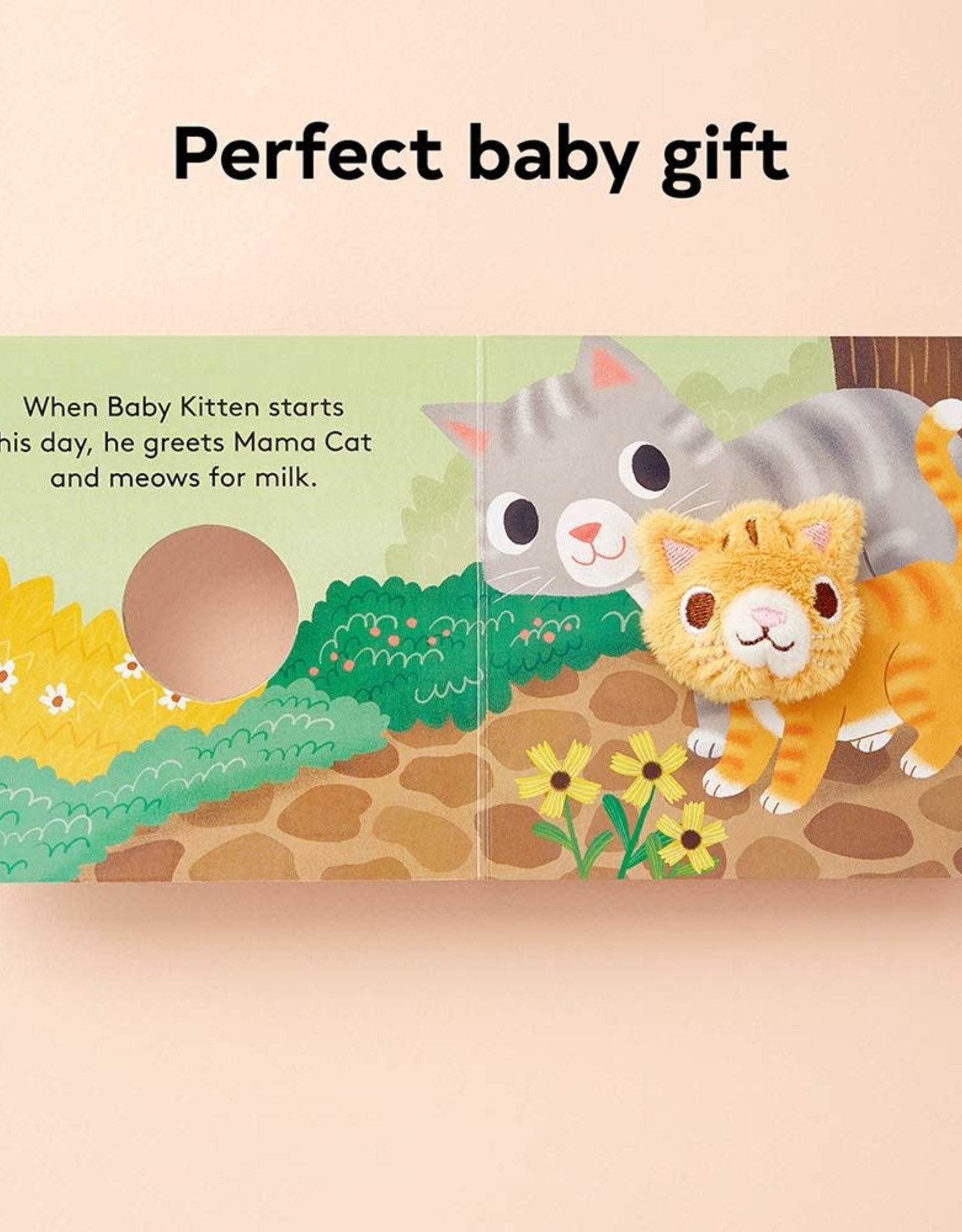 Baby Kitten Puppet Board Book Evelie Blu Boutique