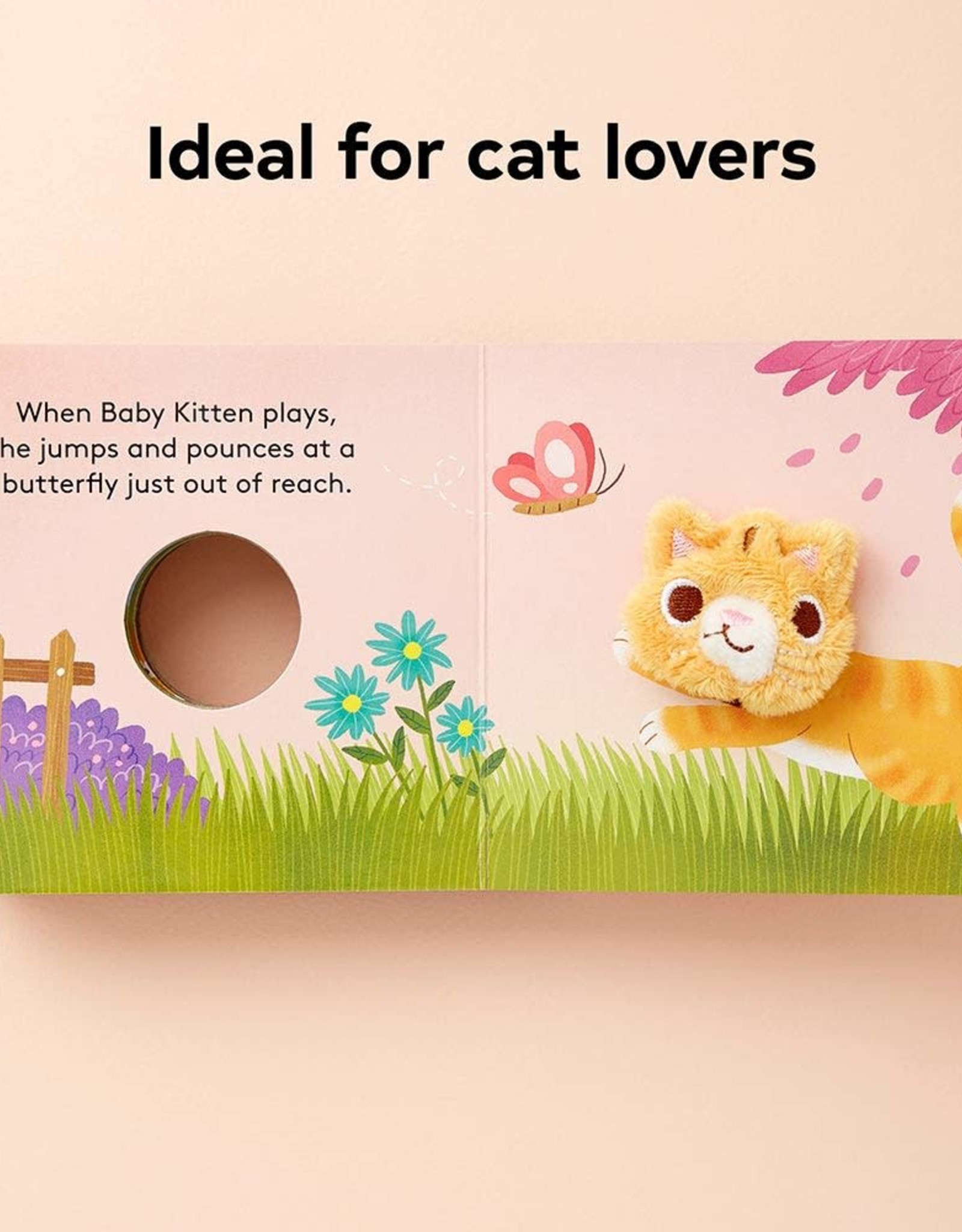 Baby Kitten Puppet Board Book Evelie Blu Boutique