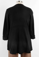 - Black Drape Long Sleeve Cardigan w/Back Band & Pockets