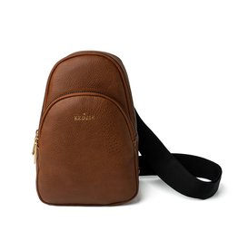 Saddle Brown Double Pouch Sunset Sling