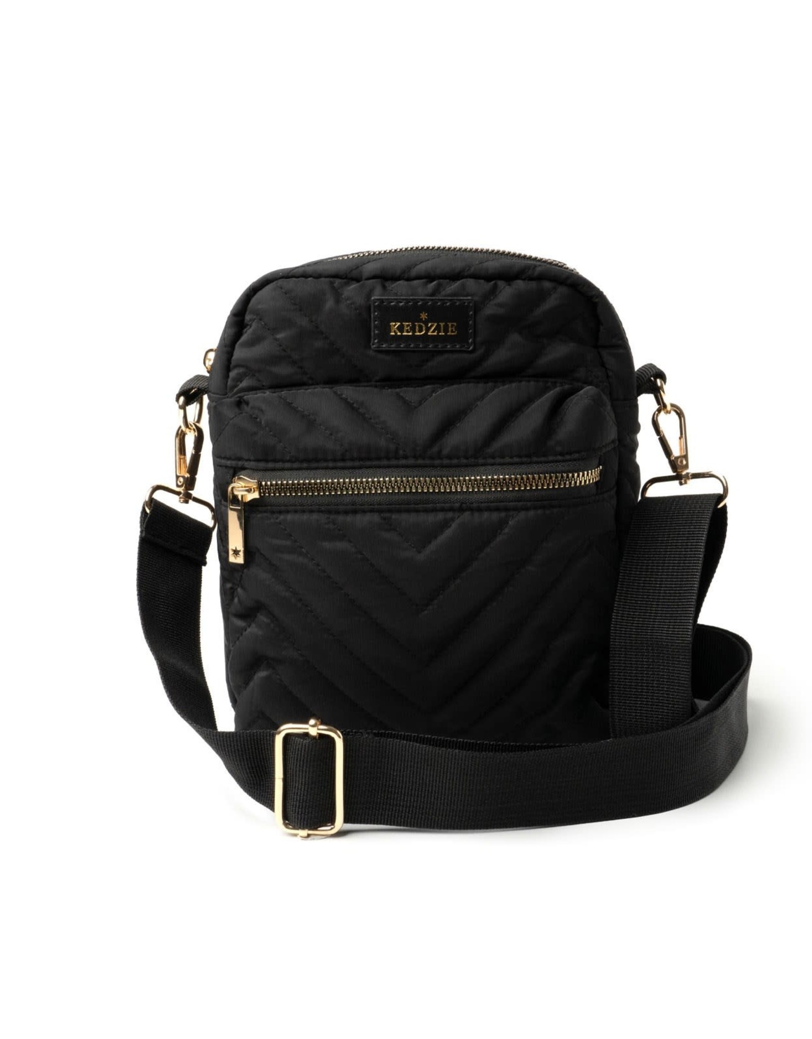 Black Cloud 9 Quilted Crossbody