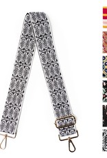 Black/White Pattern Interchangeable Bag Straps