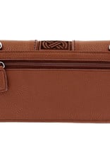 Brighton Bourbon Interlok Weave Leather Wallet