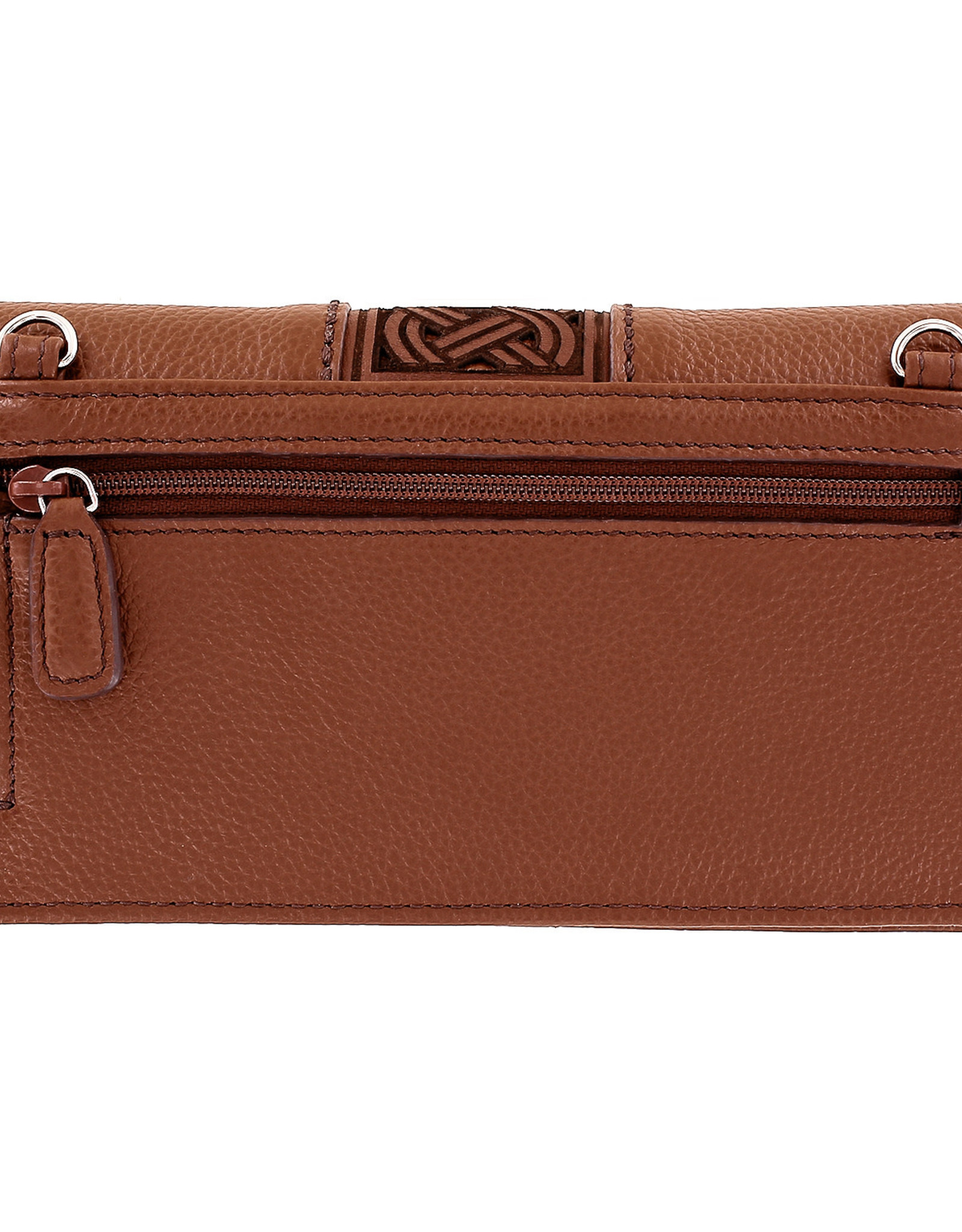 Brighton Bourbon Interlok Weave Leather Wallet