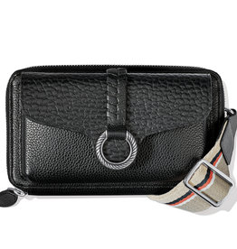 Brighton Black Let's Carry On Genuine Leather Organizer Wallet