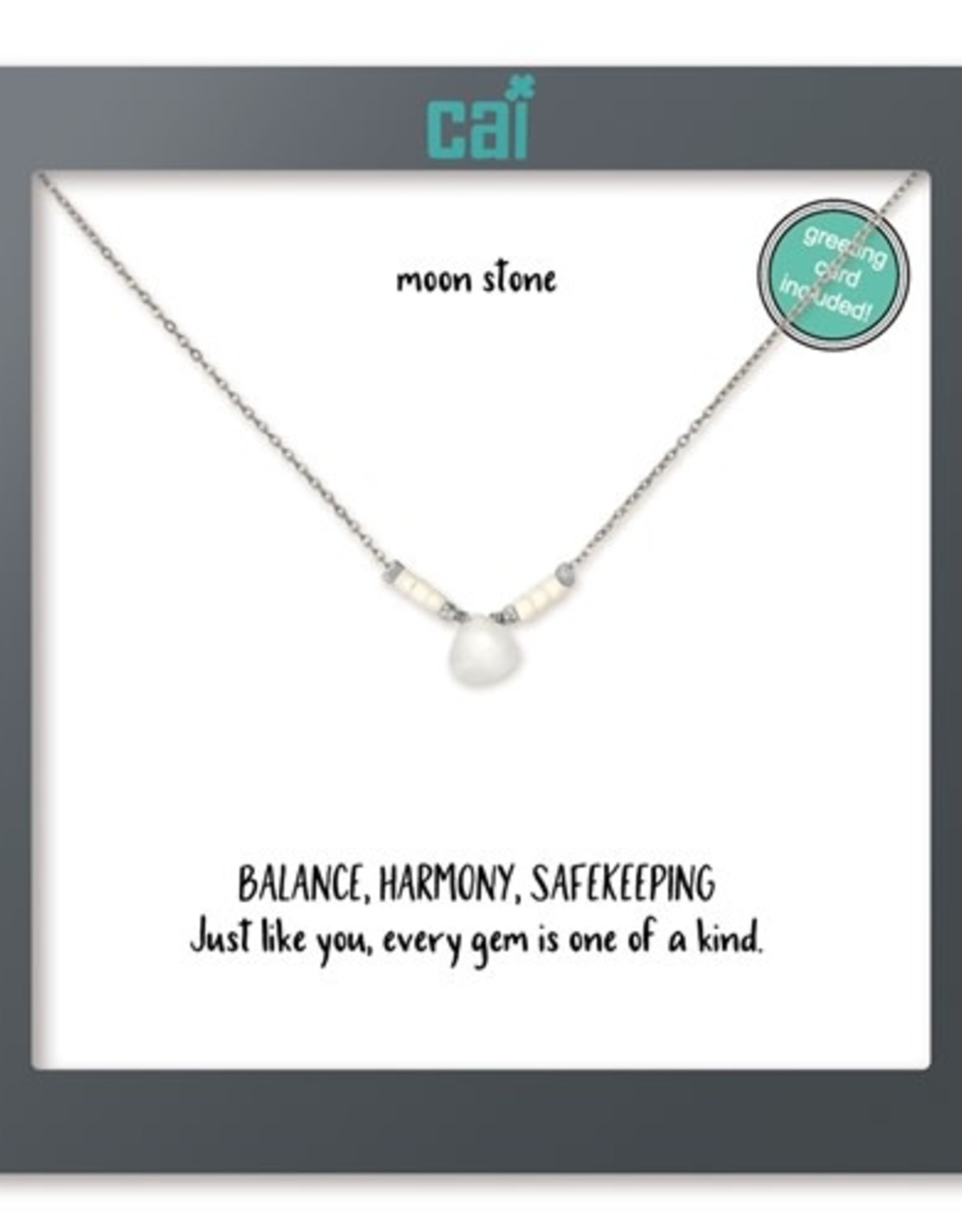 - Silver Moonstone Little Moments Gemstone Necklace