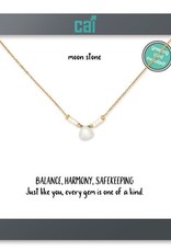 - Gold Moonstone Little Moments Gemstone Necklace
