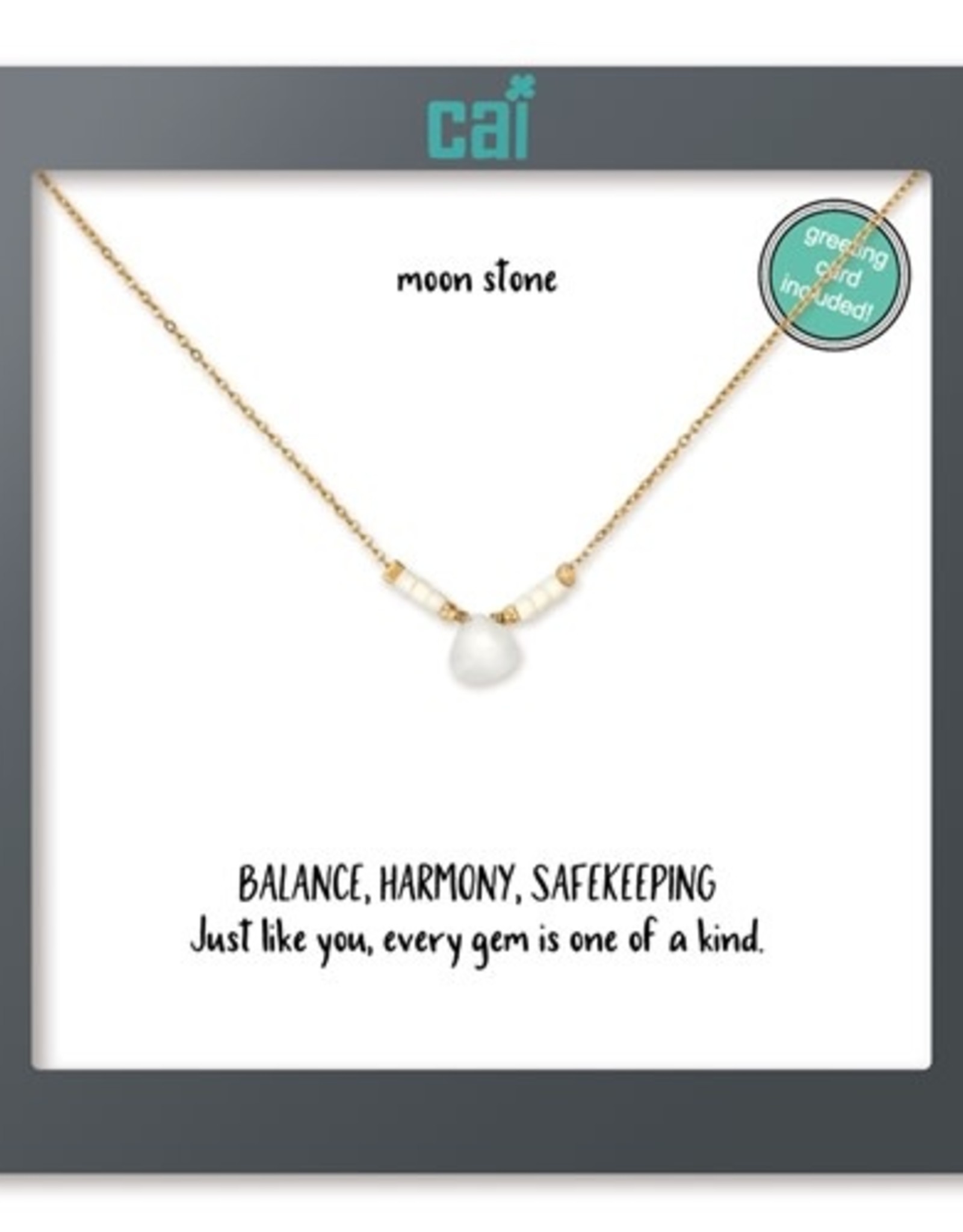 - Gold Moonstone Little Moments Gemstone Necklace