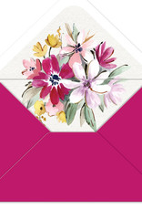 Floral Vase Box of 12 Thank You Notecards