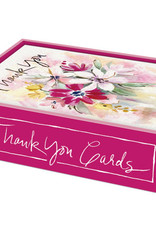 Floral Vase Box of 12 Thank You Notecards