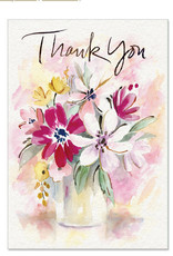 Floral Vase Box of 12 Thank You Notecards