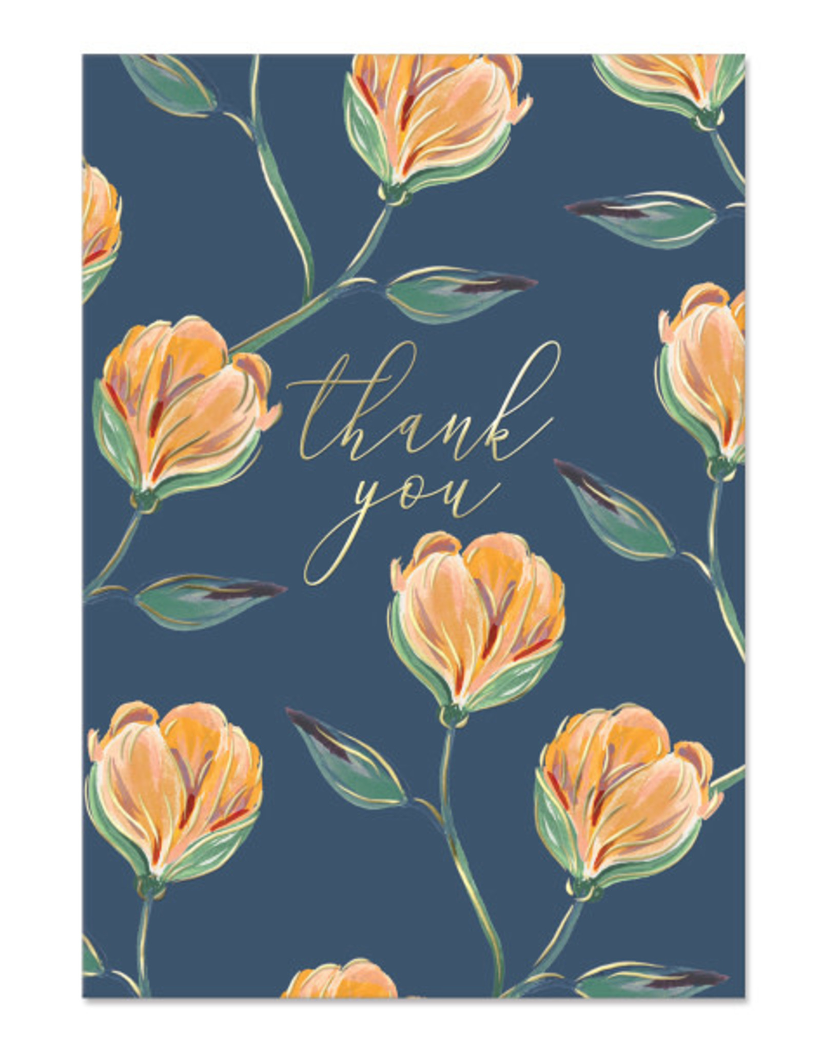 Florette Vine Box of 12 Thank You Notecards