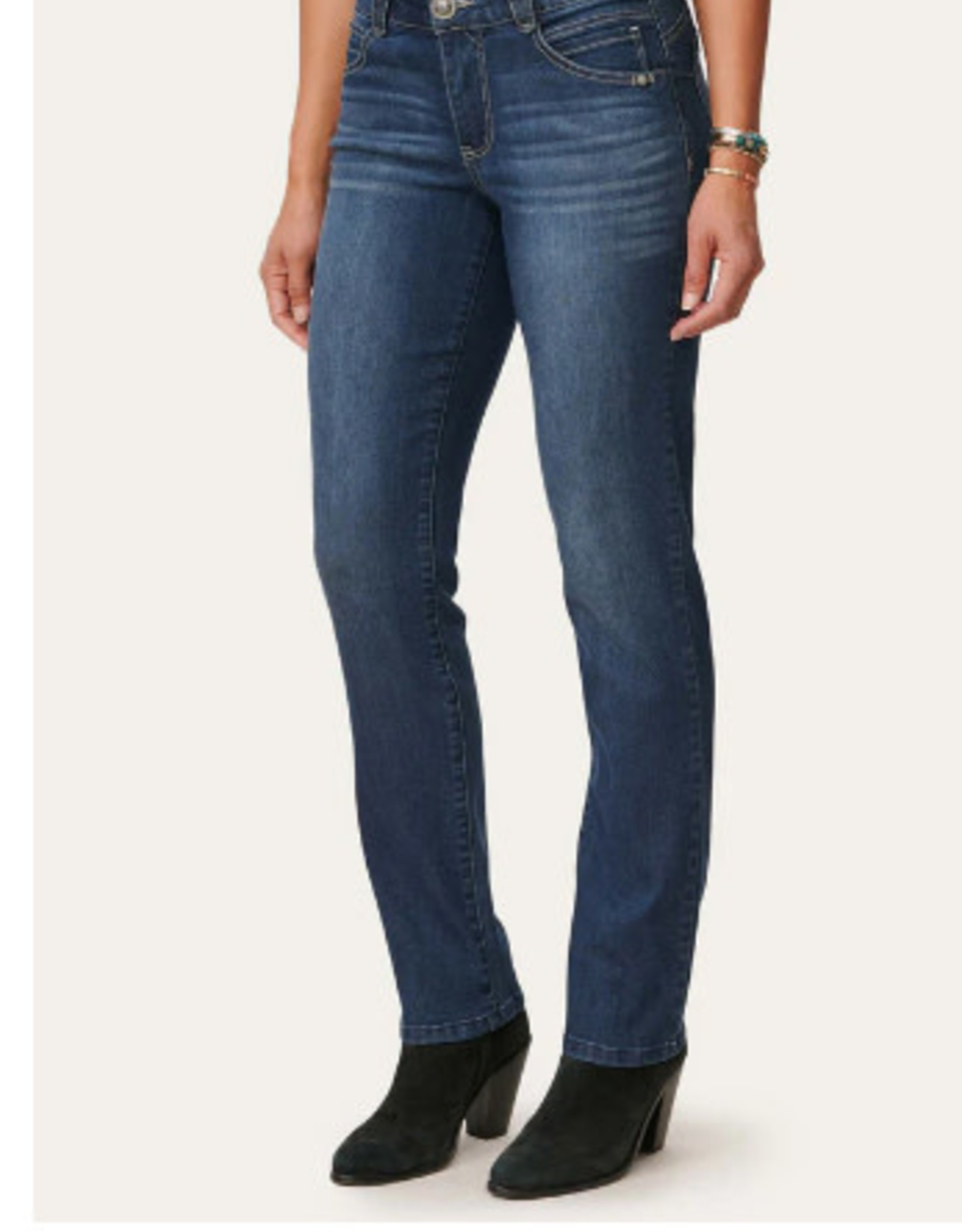 Democracy Indigo Petite Straight Leg Jean