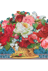 Rose Basket 5 x 3.5 Greeting Card